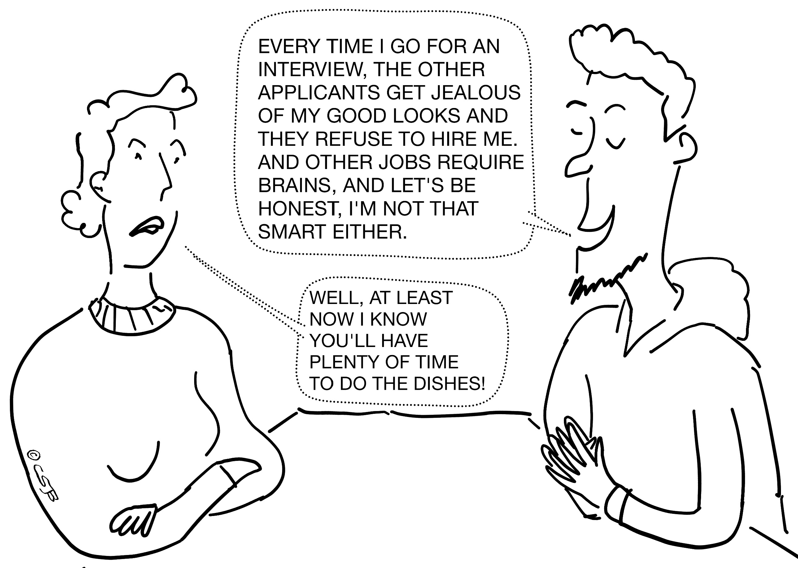 Blogger Comics wife-supported households multiple – Comic Strip Blogger's cartoons and ...