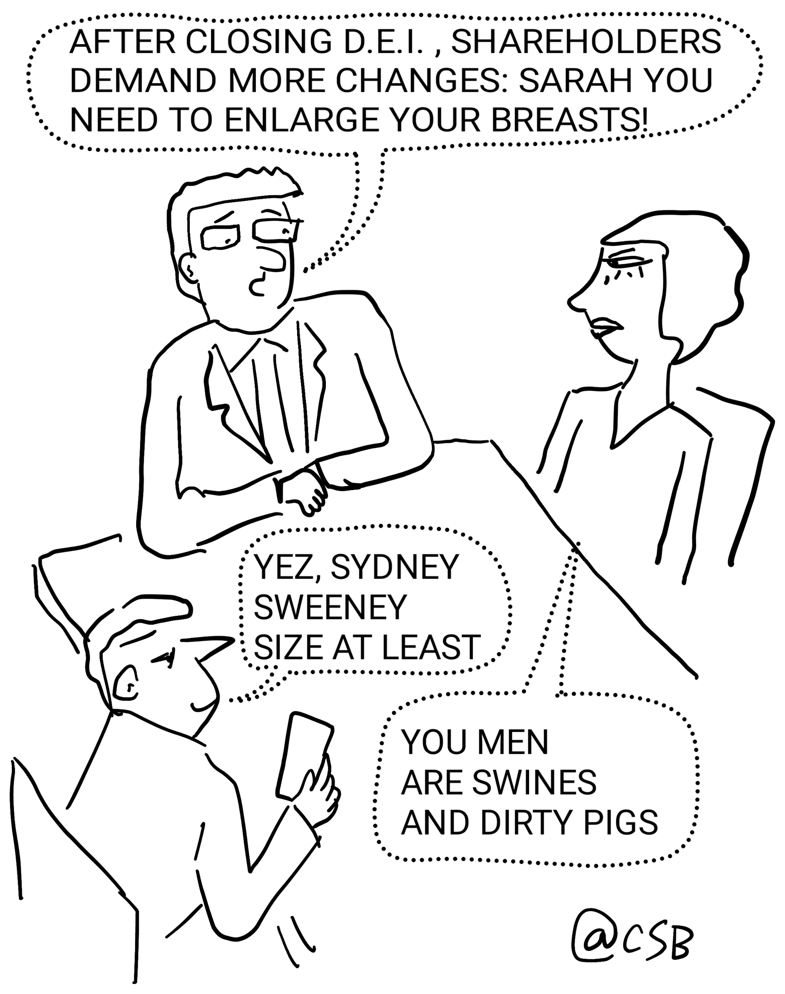 Blogger Comics Busty Boardroom Blunder – Comic Strip Blogger's cartoons and strips